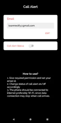 Call Alert android App screenshot 2