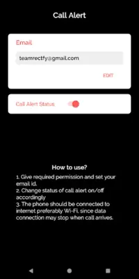 Call Alert android App screenshot 3